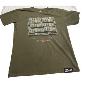 Muerte Daily Hustle Graphic T-shirt Green Large  Stacks of Cash